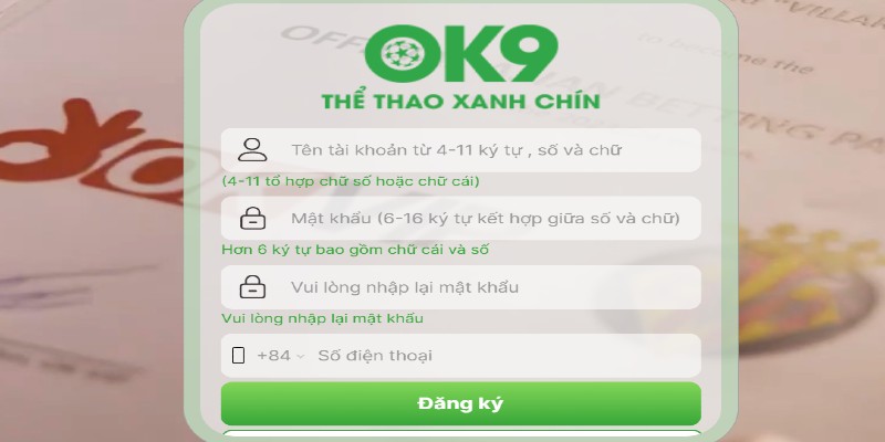 Cụ thể thao tác đăng ký nhanh chóng cho người mới